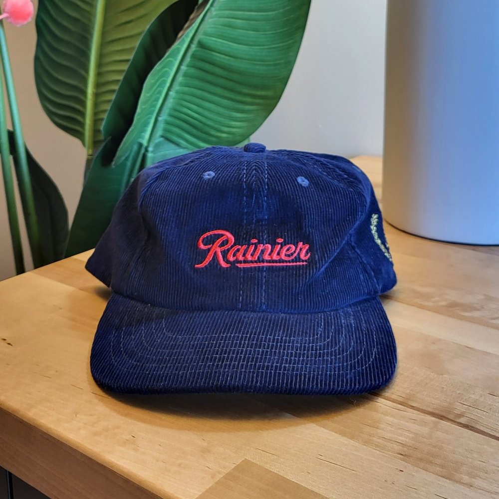 Corduroy Blue Hat | Rainier Hat | PNW | Flat Bill Hat